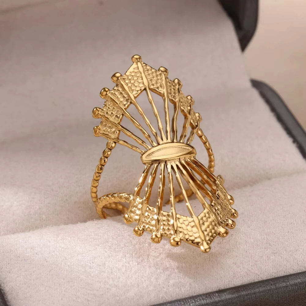 Luxury Zircon Evil Eye Adjustable Ring