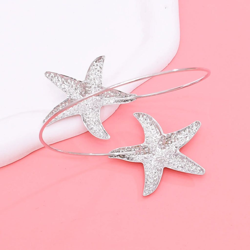 Golden Ocean Starfish Cuff Bracelet