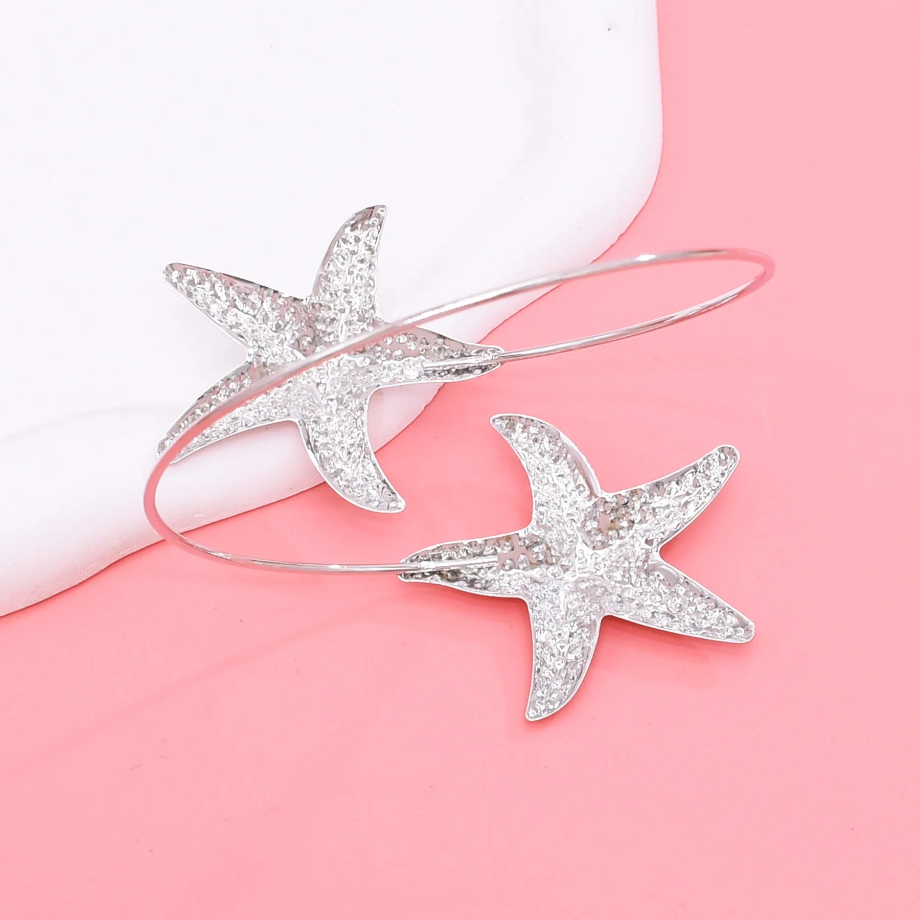 Golden Ocean Starfish Cuff Bracelet