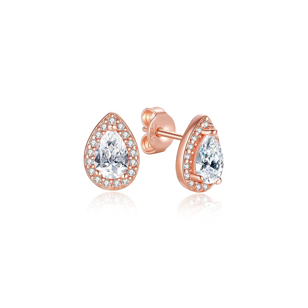 Royal Spark 925 Sterling Silver Crystal Earrings