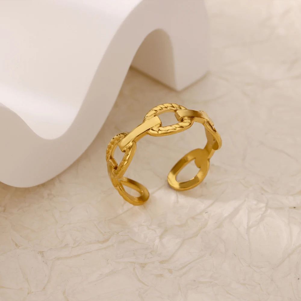 Luxury Zircon Evil Eye Adjustable Ring