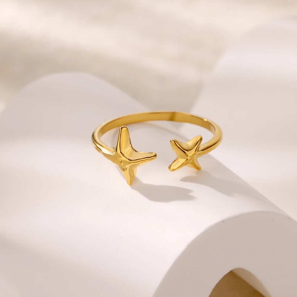 Luxury Zircon Evil Eye Adjustable Ring