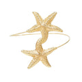 Golden Ocean Starfish Cuff Bracelet