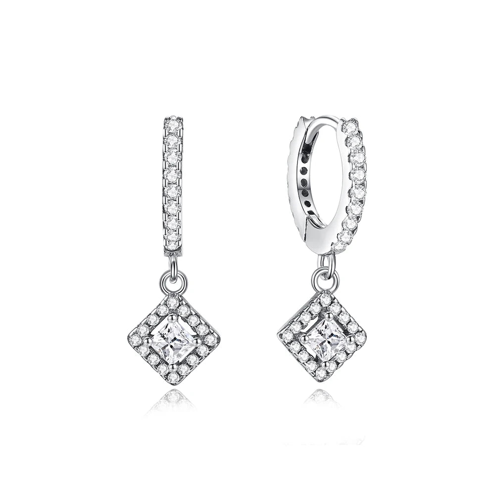 Royal Spark 925 Sterling Silver Crystal Earrings
