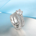 Eternity Cubic Zirconia Promise Ring Set