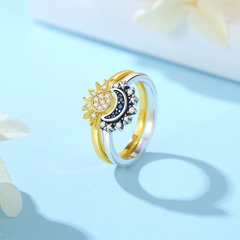 Luxury 925 Sterling Silver Crown Ring