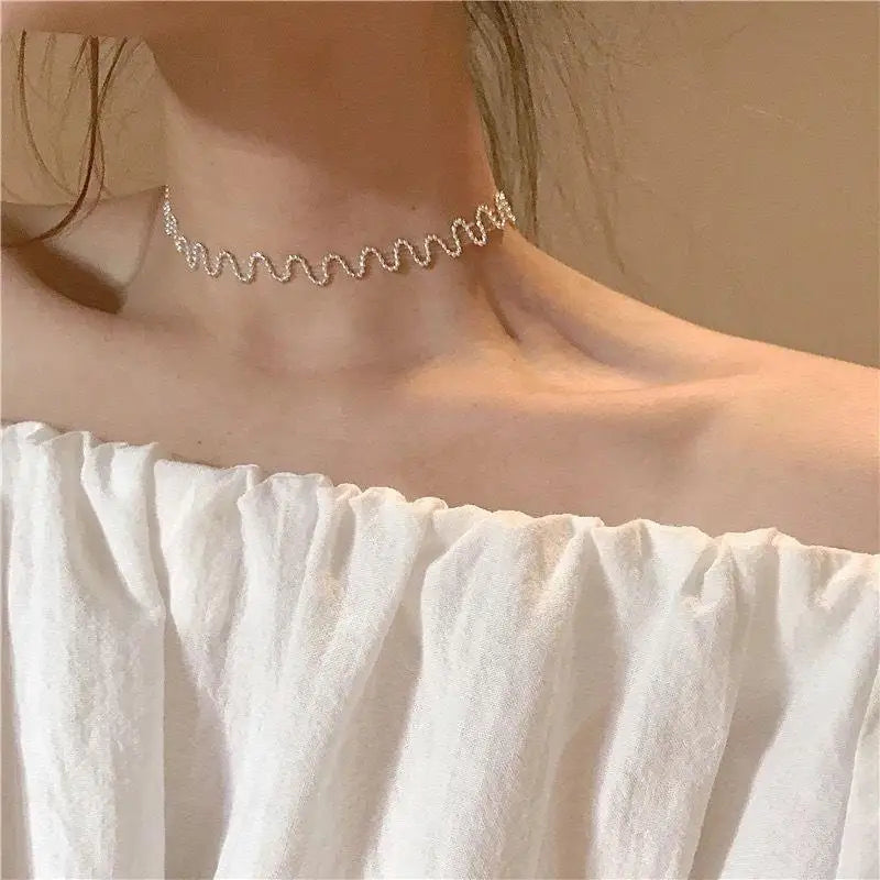 Vintage Gold Butterfly Snake Chain Choker