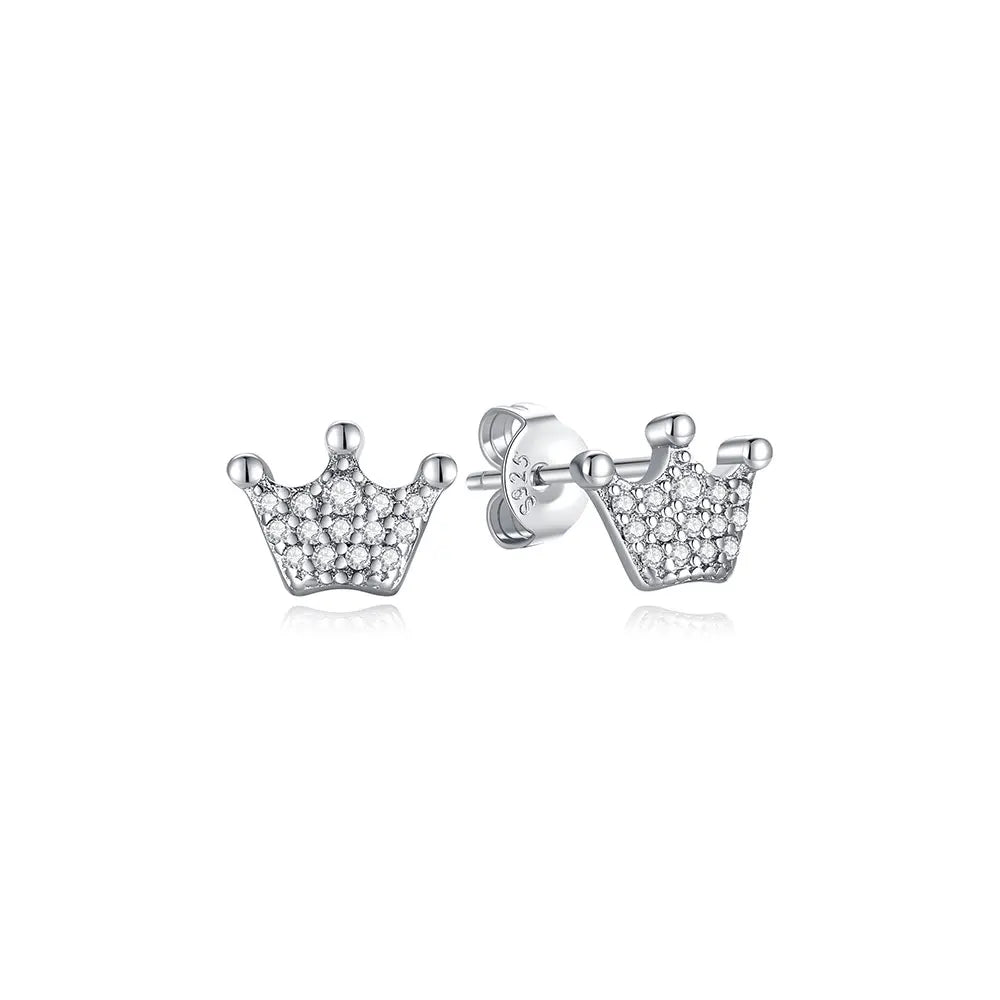 Royal Spark 925 Sterling Silver Crystal Earrings