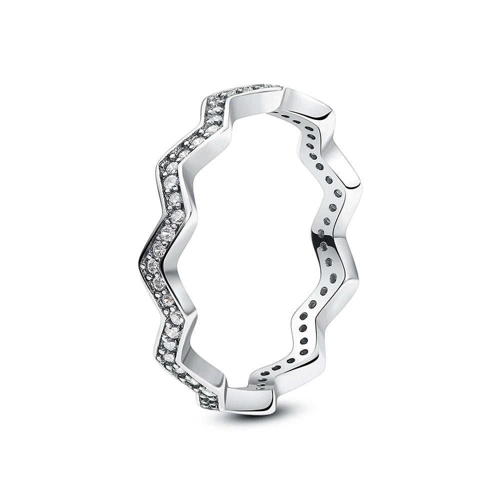 Luxury 925 Sterling Silver Crown Ring