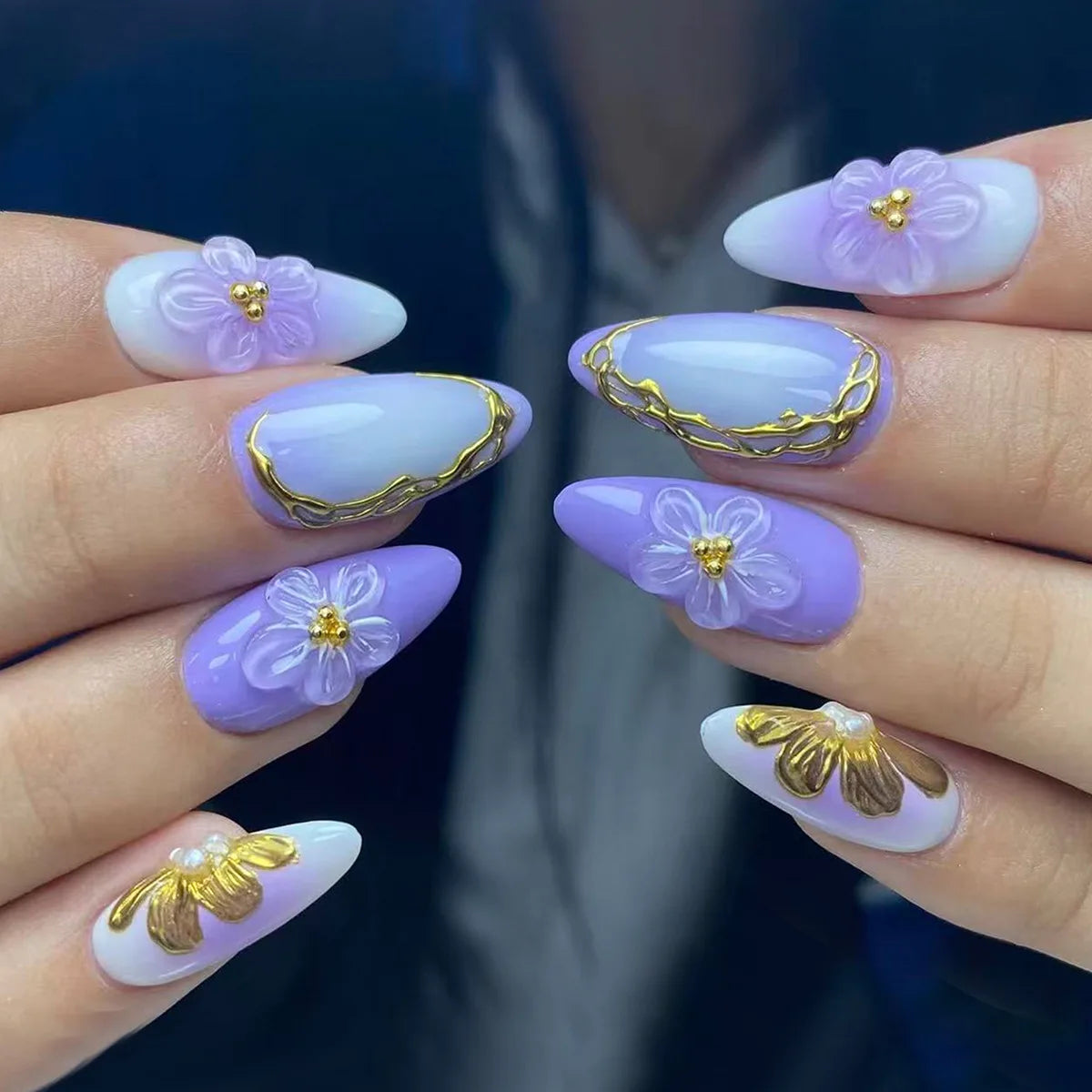 Summer Full-Cover Press-On Nails