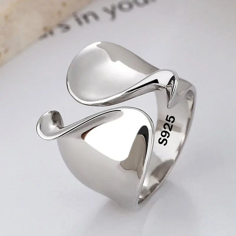 Handmade Simple Wide Statement Ring