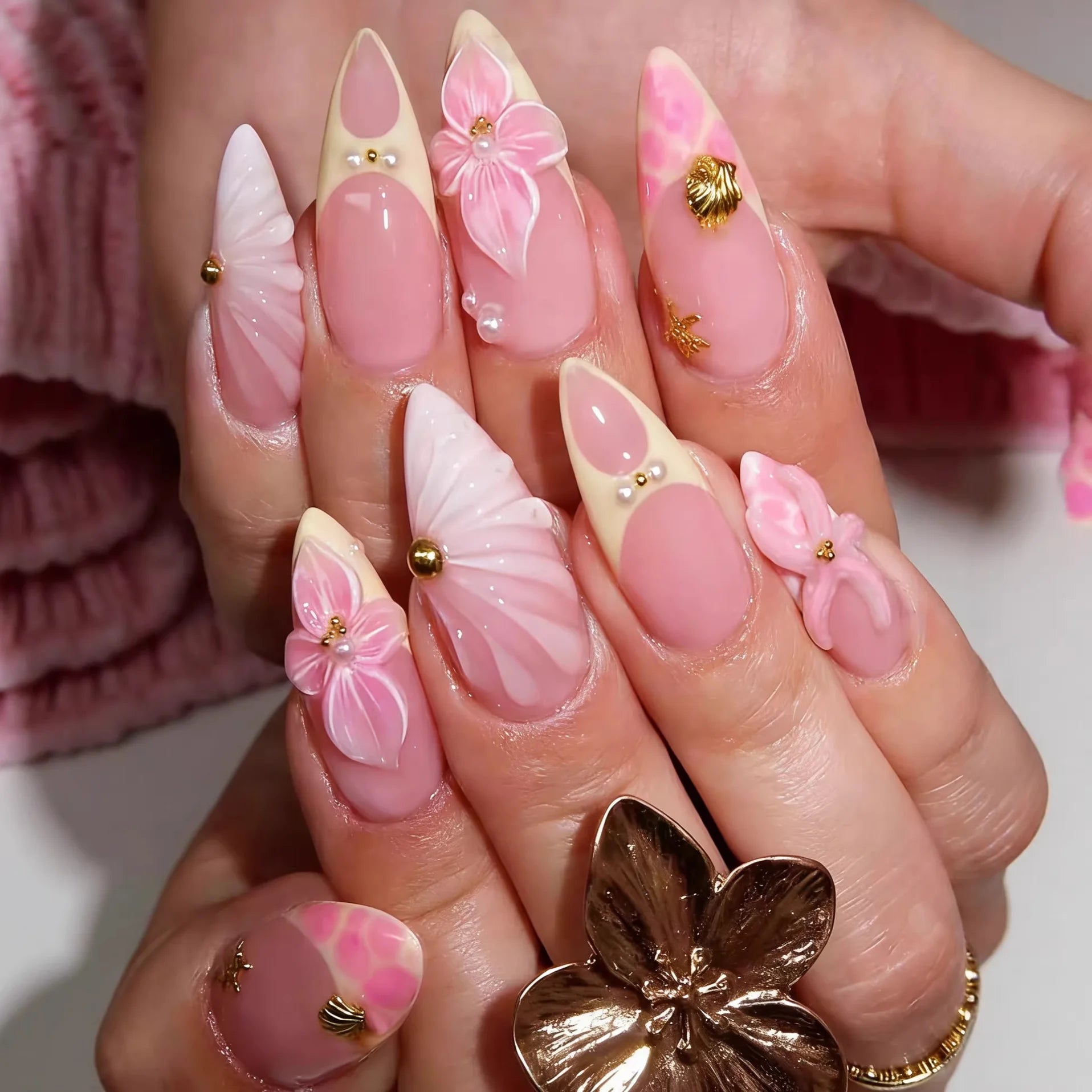 Summer Full-Cover Press-On Nails
