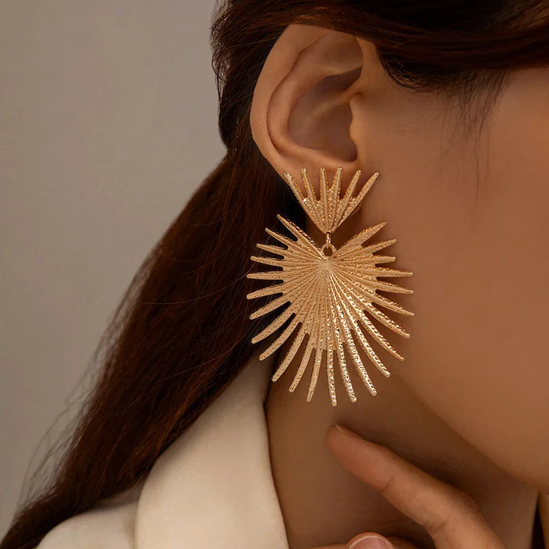 Elegant Gold Blossom Earrings