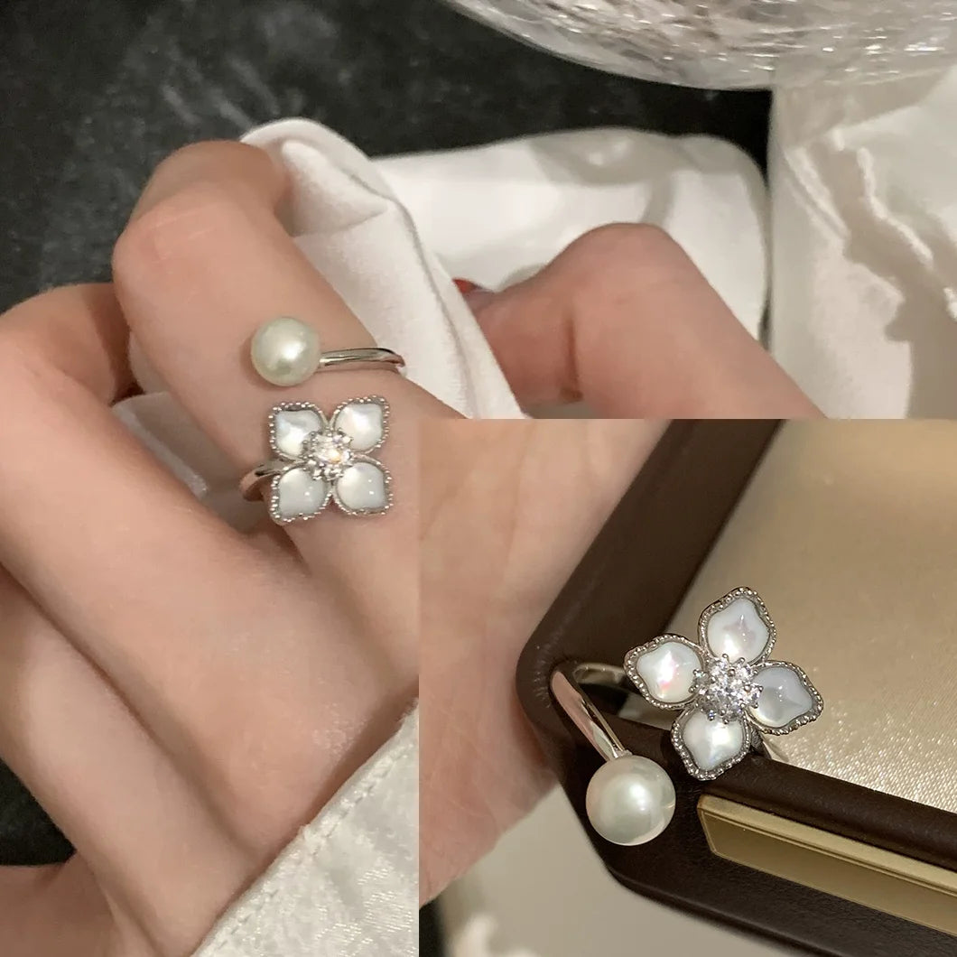 Korean Style Silver Heart Stackable Ring