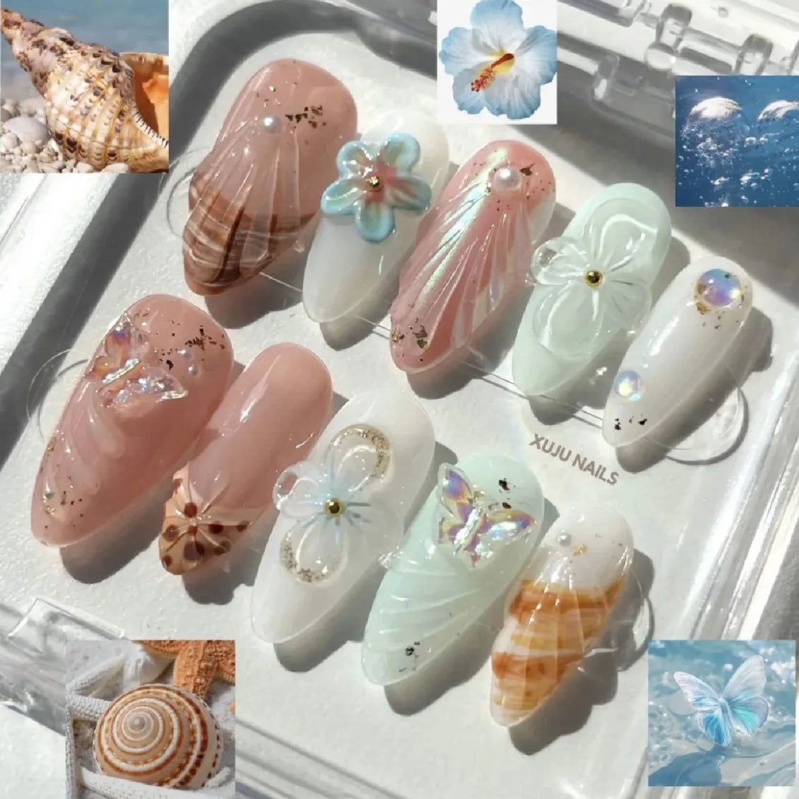 Summer Full-Cover Press-On Nails