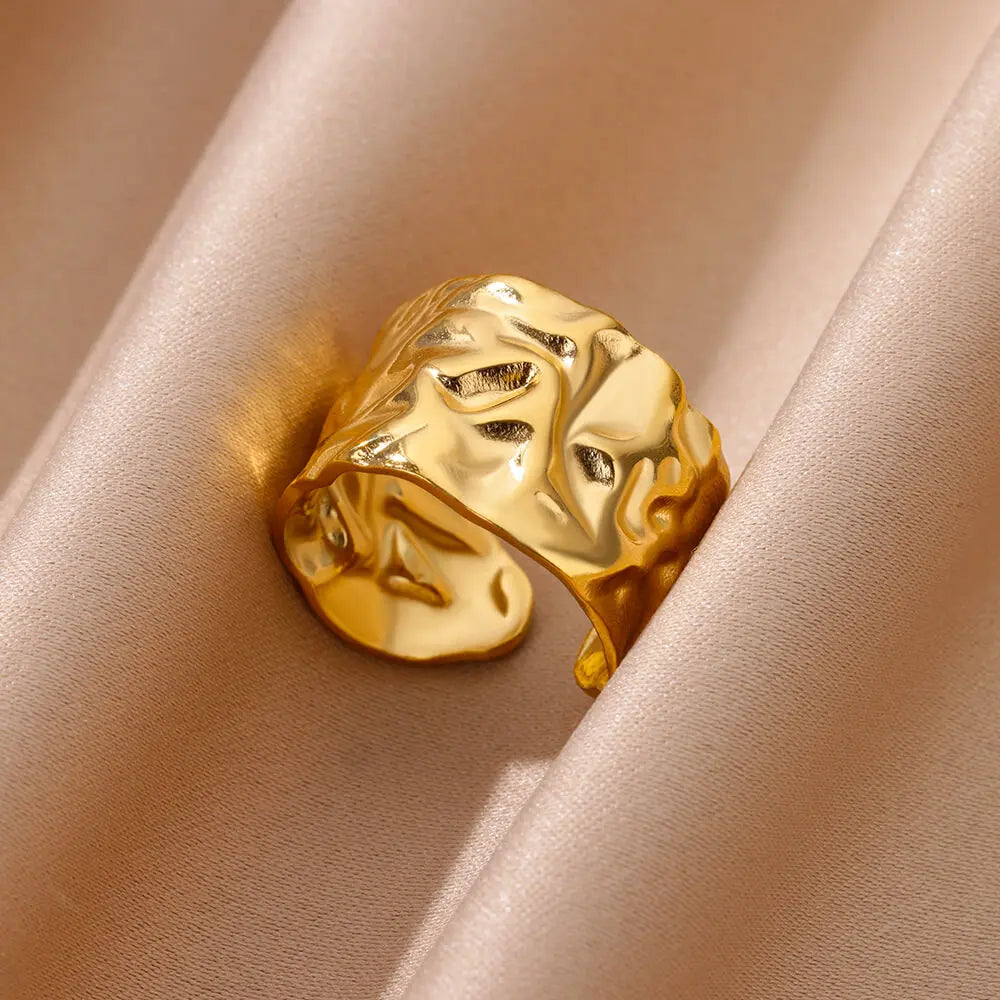 Aesthetic Gold Multi-Row Band
