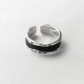 Korean Style Silver Heart Stackable Ring