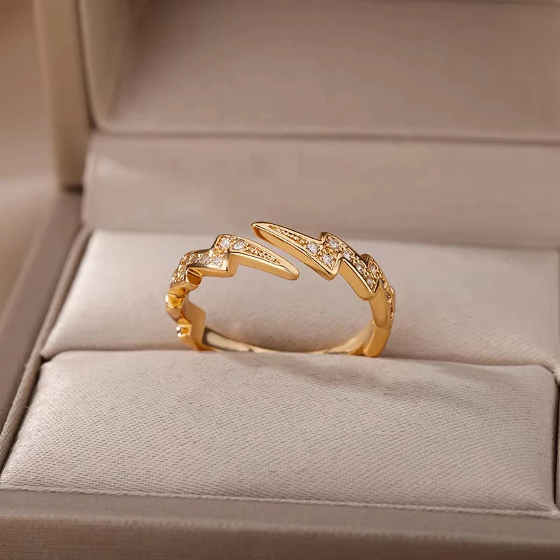 Luxury Zircon Evil Eye Adjustable Ring