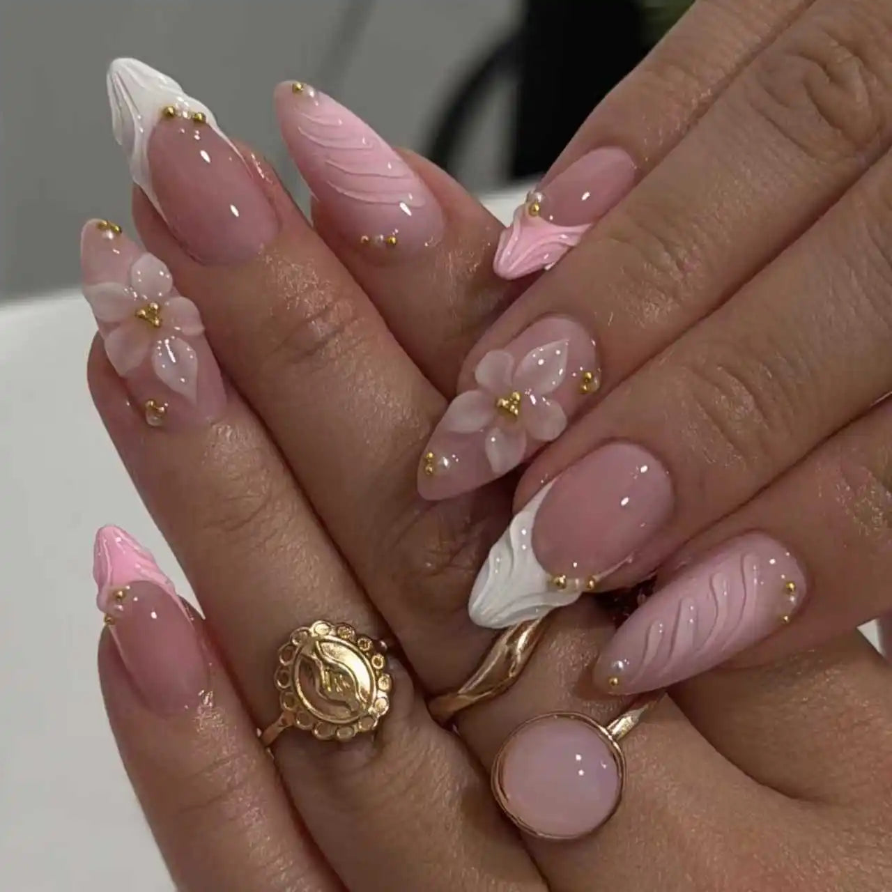 Summer Full-Cover Press-On Nails