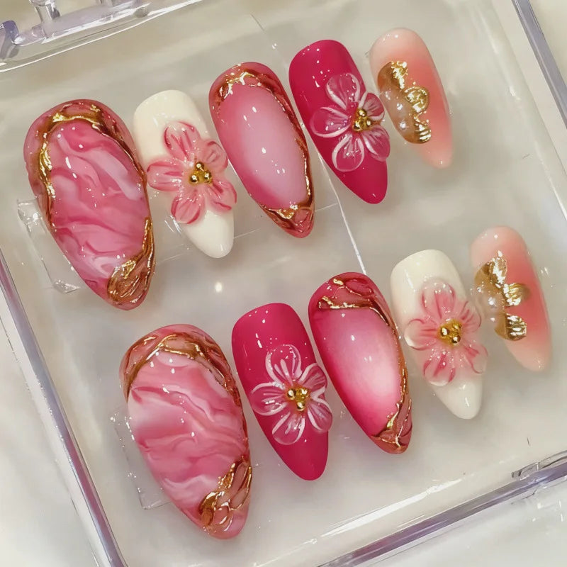 Summer Full-Cover Press-On Nails