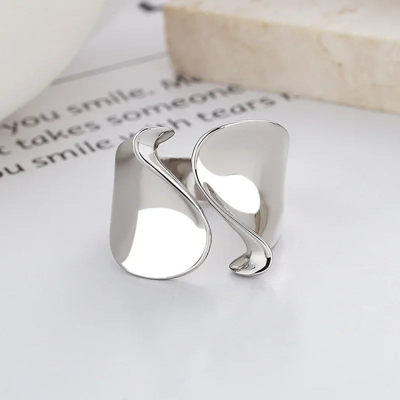 Handmade Simple Wide Statement Ring