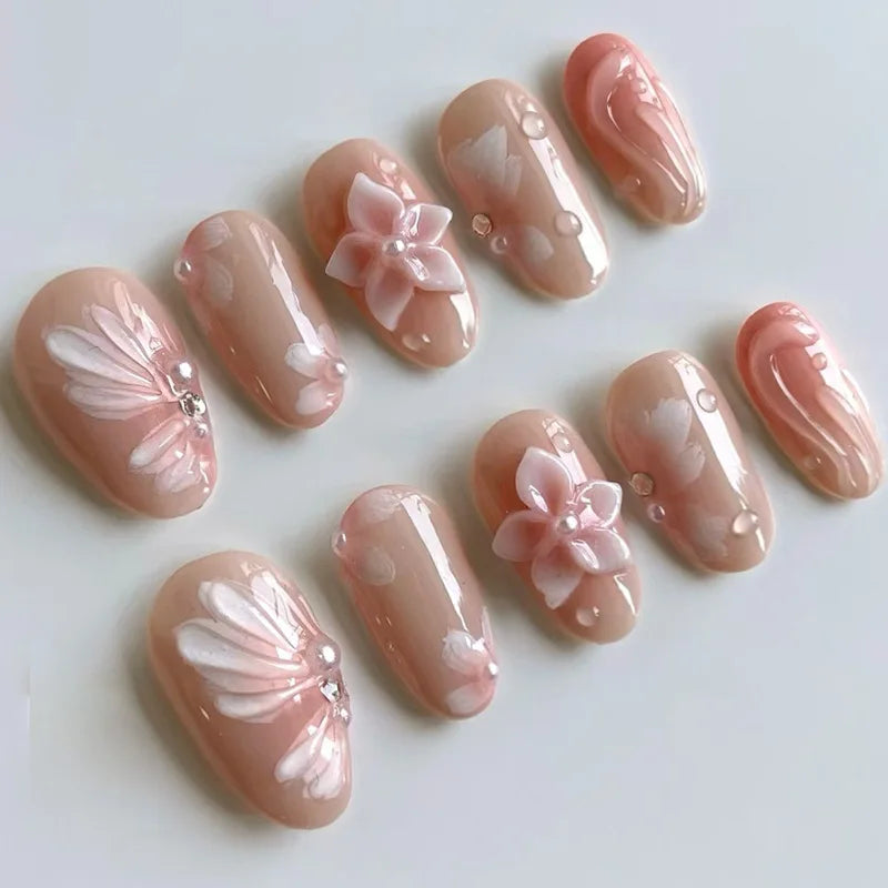 Summer Full-Cover Press-On Nails
