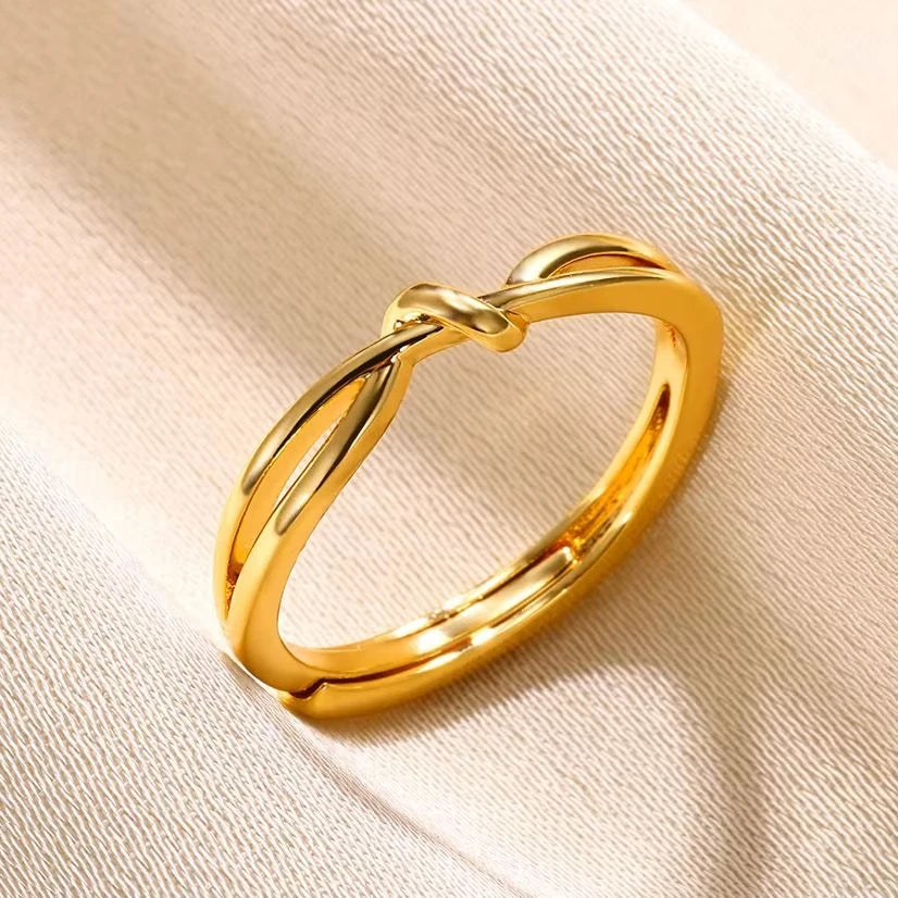 Aesthetic Gold Multi-Row Band