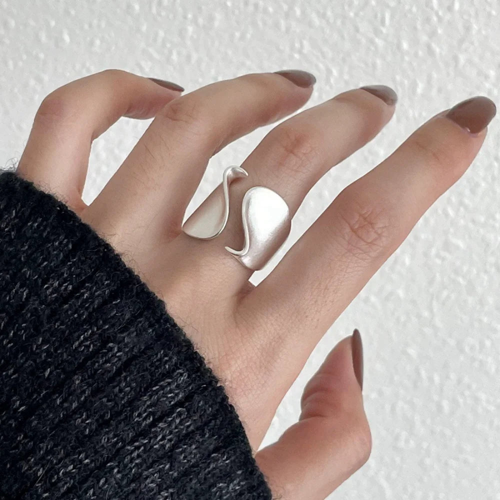 Handmade Simple Wide Statement Ring