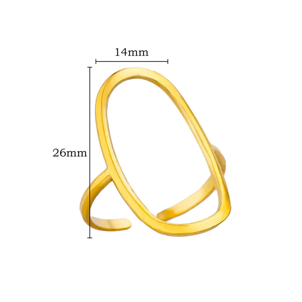 Aesthetic Gold Multi-Row Band