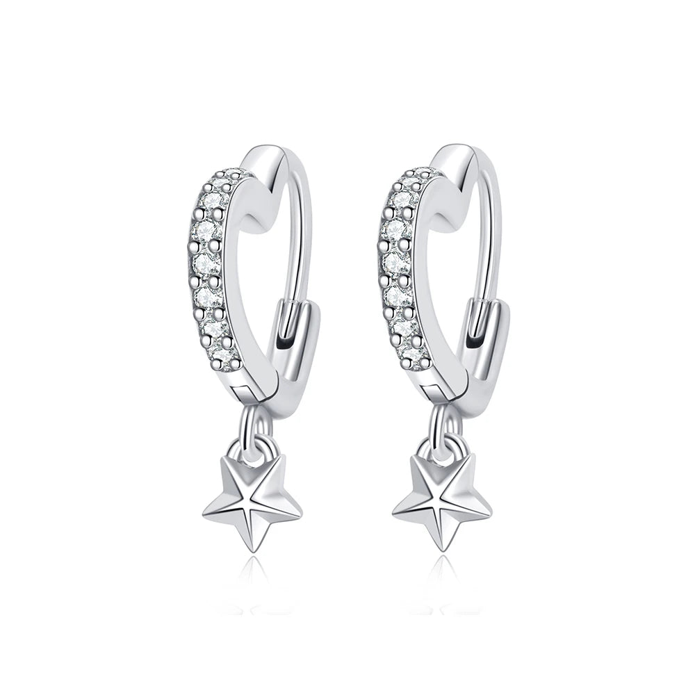 Royal Spark 925 Sterling Silver Crystal Earrings