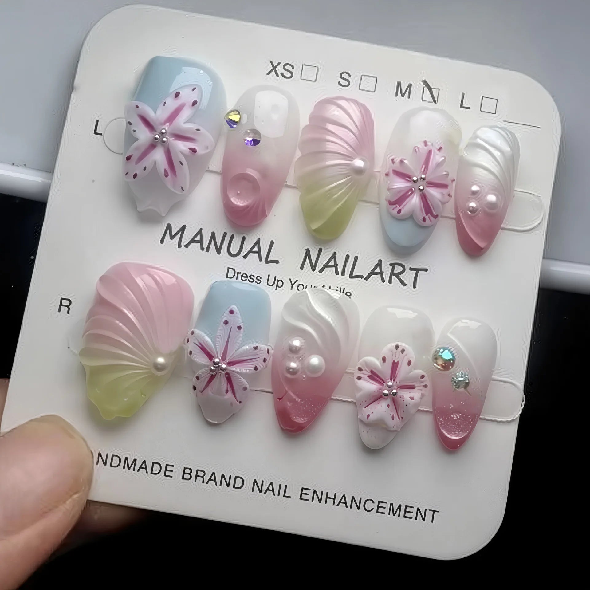 Summer Full-Cover Press-On Nails