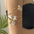 Boho Enamel Flower Open Armlet