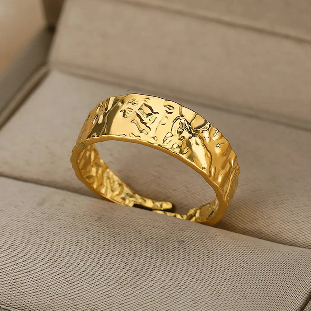 Aesthetic Gold Multi-Row Band